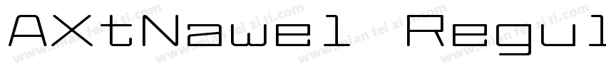 AXtNawel Regular字体转换